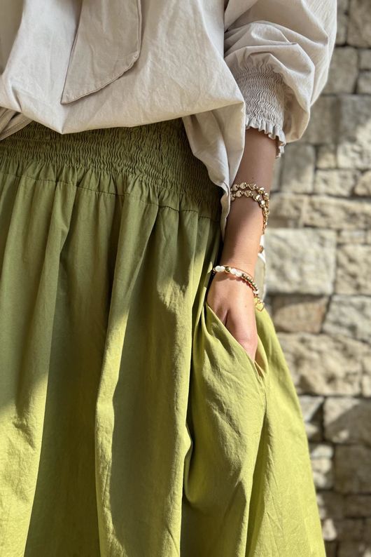 Paloma Ripley Skirt Olive